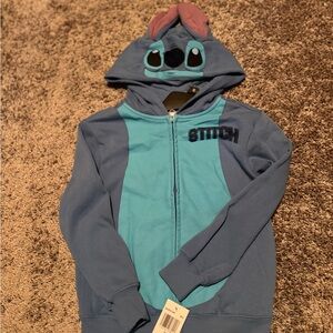 Disney Blue Hooded Sweatshirt with Character Design